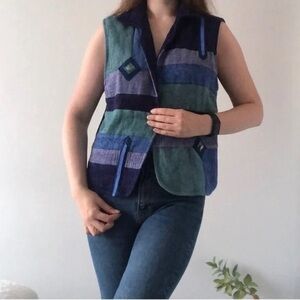 Hand-woven vest Naturals Gladys Sinclair Kilsyth Canadian made art to wear L